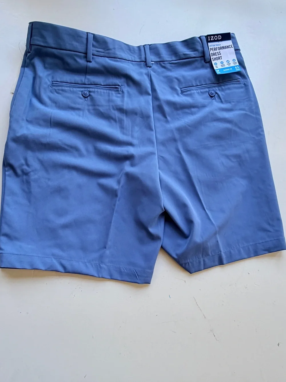 IZOD Shorts Cotton Touch Performance Easy Care Classic Fit Mens Size 38